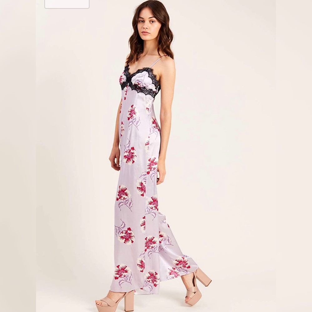 NWOT Morgan Lane Silk Lavender Jumpsuit Small